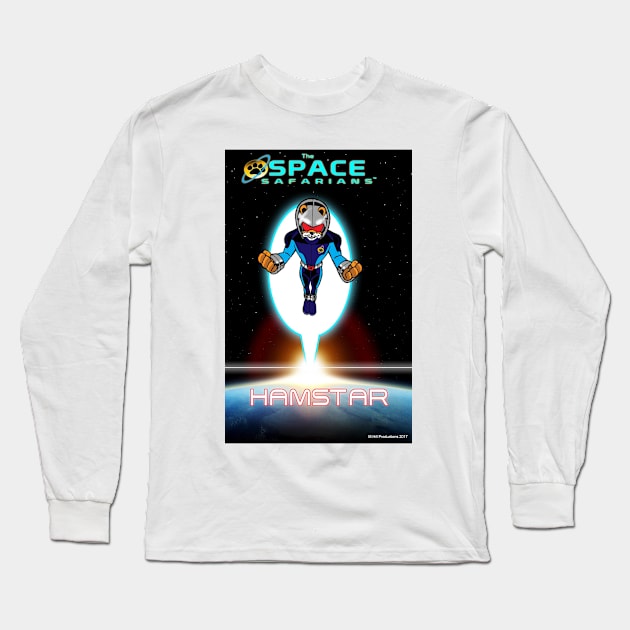 The Space Safarians- Hamstar Long Sleeve T-Shirt by DocNebula